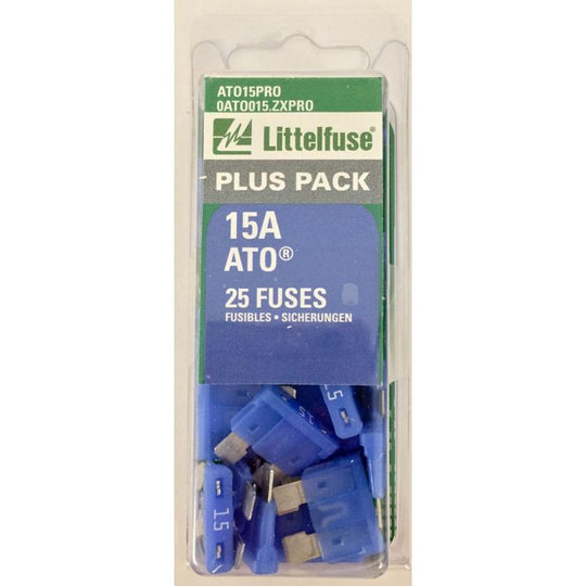 Littelfuse ATO Blade Fuse, 25-pk