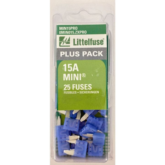 Littelfuse Mini Fuse, 25-pk