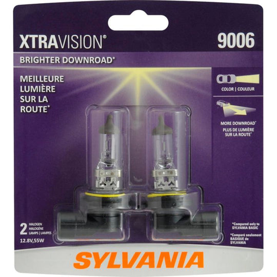 9006 Sylvania XtraVision® Headlight Bulbs, 2-pk