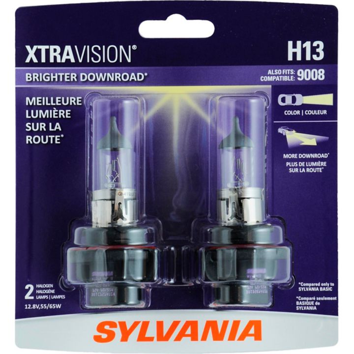 H13 Sylvania XtraVision® Headlight Bulbs, 2-pk