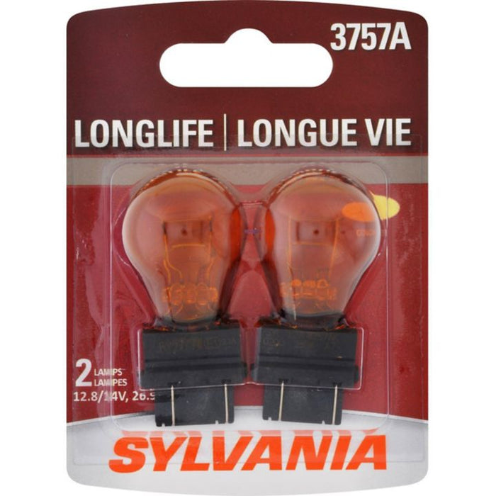 3757ALL.BP2 3757A Amber Sylvania Long Life Mini Bulbs