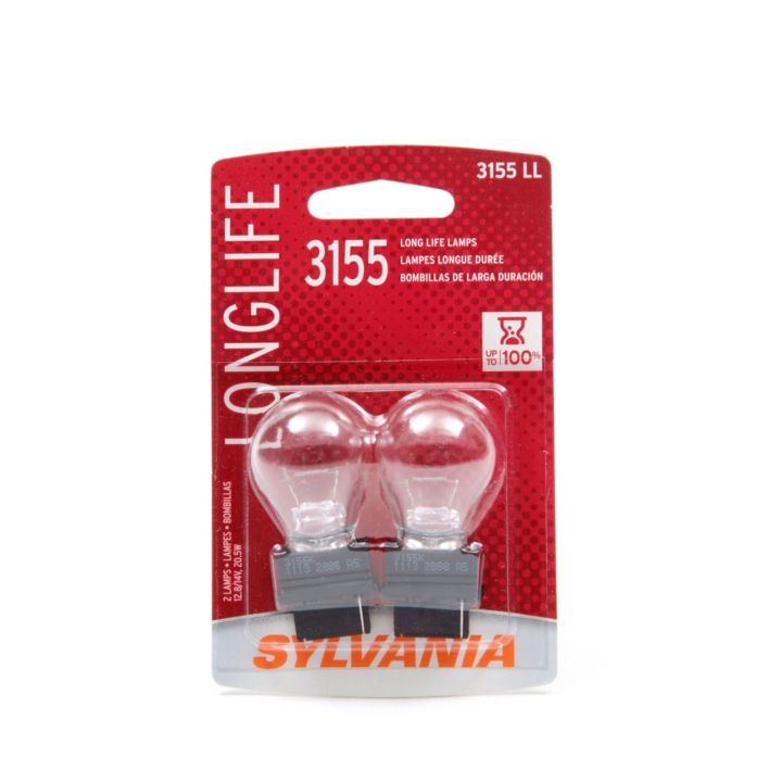 3155LL.BP2 3155 Sylvania Long Life Mini Bulbs