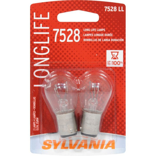 7528LL.BP2 7528 Sylvania Long Life Mini Bulbs