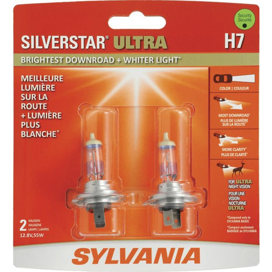 H7 Sylvania SilverStar® ULTRA Headlight Bulbs, 2-pk