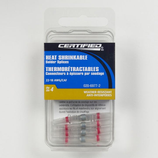 Certified Heat Shrinkable Splice Connector, 4-pk
