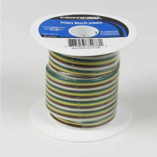 GPT4-18-Q Certified 18 AWG 4-Conductor Wire, 25-ft