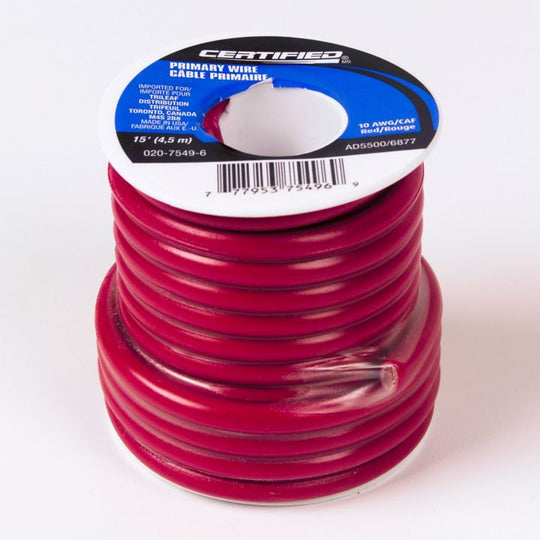 Certified 10 AWG, 15-ft