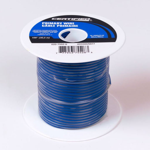 GPT16-BL Certified 16 AWG Blue, 100-ft