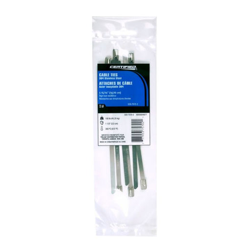 CT05100SS Stainless Steel 100-lb Cable Tie, 5.9-in
