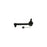 The 3043537RL Pro-Series OE Tie Rod End - Front - Outer is displayed on a white background along with its associated hardware components.