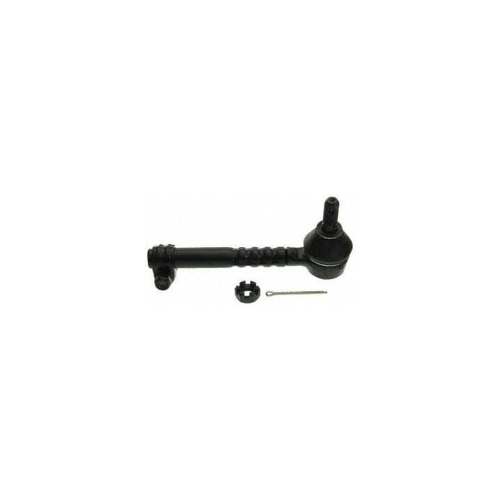 The 4852061G25 Pro-Series OE Tie Rod End - Front - Outer comes in black and includes an attached joint, a cotter pin, and a castle nut.