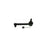 The 3043571 Pro-Series OE Tie Rod End - Front - Outer, featuring an attachment nut and a cotter pin, is displayed on a white background.