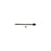 The 4550329365 Pro-Series OE Tie Rod End - Inner is a long metal rod with a hex nut in the middle and an additional component attached to one end, designed for mechanical applications.
