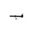 The 3543370T Pro-Series OE Rear Inner Tie Rod End, in black, features a threaded stud, a small nut, and a cotter pin against a white background.