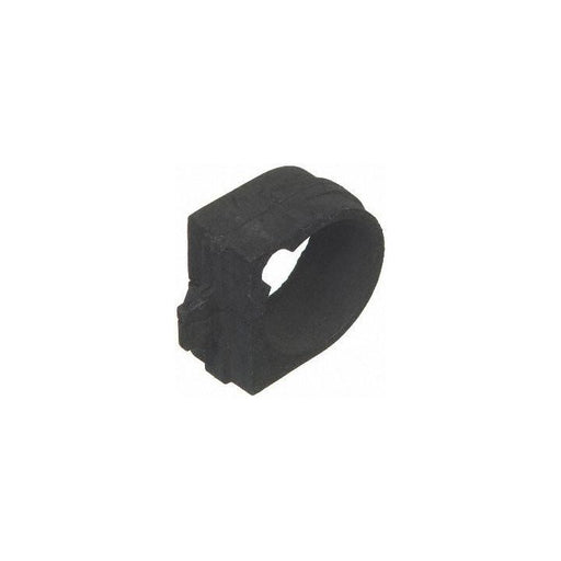 LA90685 ProSeries OE+ Control Arm, featuring a black, circular rubber hose clamp with a small protruding piece on the side, isolated on a white background.