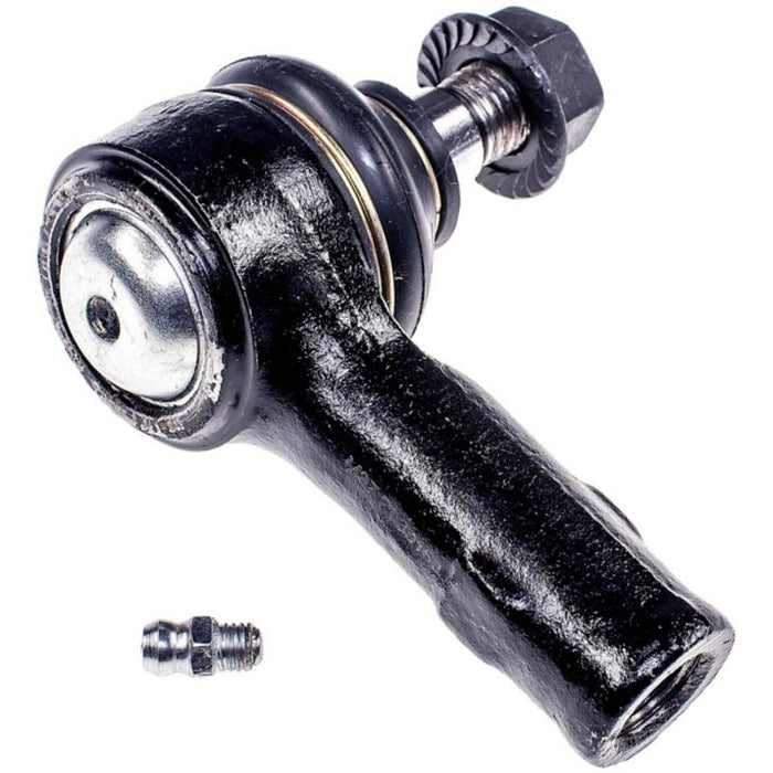 A TO60201XL ProSeries OE+ Tie Rod in black, featuring an attached bolt and a separate small screw.