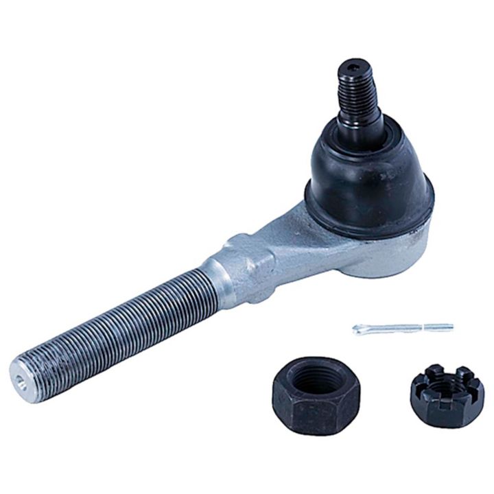 The TI85322XL ProSeries OE+ Tie Rods include a nut, a cotter pin, and a castle nut, all arranged on a white background.