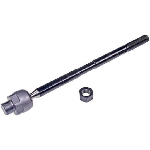 An IS407XL ProSeries OE+ Tie Rod with a nut placed beside it, isolated on a white background.