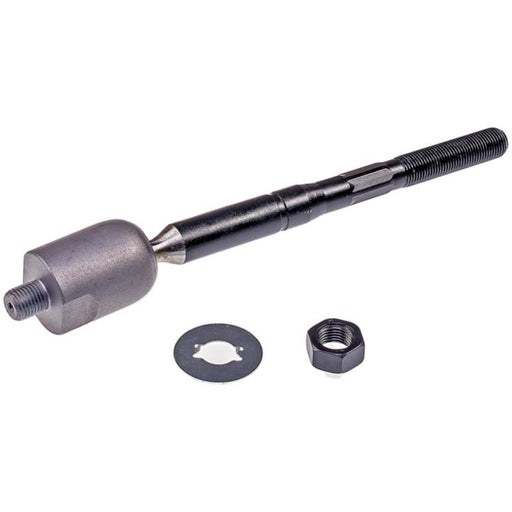 An IS420XL ProSeries OE+ Tie Rod, featuring a nut and washer, set against a white background.