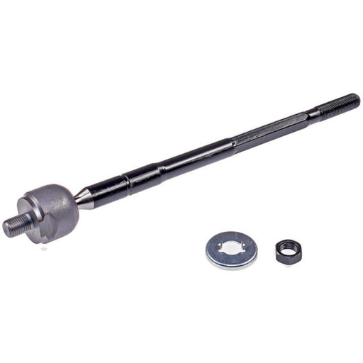 An IS425XL ProSeries OE+ Tie Rods assembly, made of steel, featuring a separate nut and washer, showcased on a white background.