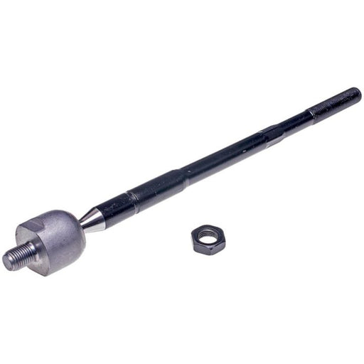 An IS457XL ProSeries OE+ Tie Rod with an attached nut, placed beside it on a white background.