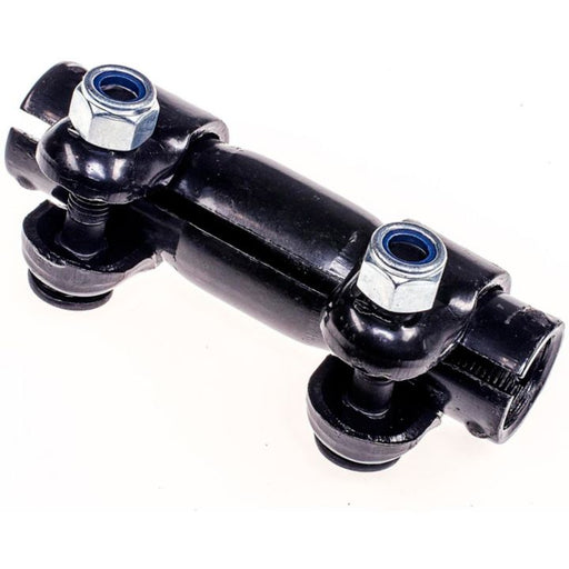 AS85003 ProSeries OE+ Tie Rod Adjusting Sleeves with two bolts and hex nuts on a white background.