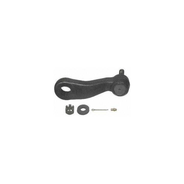 The PA6654XL ProSeries OE+ Idler and Pitman Arms, complete with nuts, bolts, and a washer, arranged on a white background.