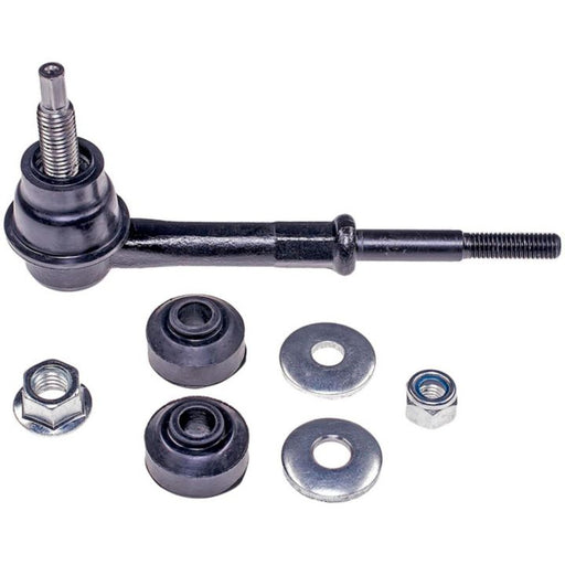 A SK7299 ProSeries OE+ Stabilizer Links set with assorted nuts, washers, and bushings on a white background.