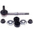 SK9825XL ProSeries OE+ Stabilizer Links with accompanying nuts, rubber bushings, and metal washers arranged in front of the main part.