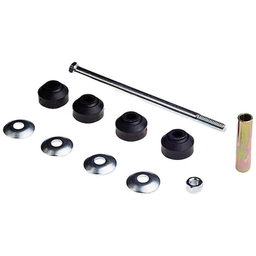 The SL91205 ProSeries OE+ Stabilizer Links set includes a long bolt, washers, rubber grommets, a nut, and a cylindrical spacer.