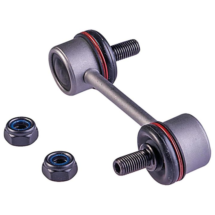 Close-up of the SK9545XL ProSeries OE+ Stabilizer Links with two accompanying nuts on a white background.