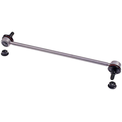 A SL74221XL ProSeries OE+ Stabilizer Link with mounting bolts on each end, and two loose nuts beside it.