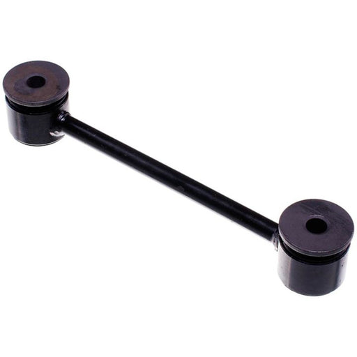 A black cylindrical SL81015 ProSeries OE+ Stabilizer Link with bushings on both ends.