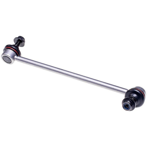 The SL63011XL ProSeries OE+ Stabilizer Links is a silver metal automotive suspension stabilizer bar link featuring black and red bushings at both ends.