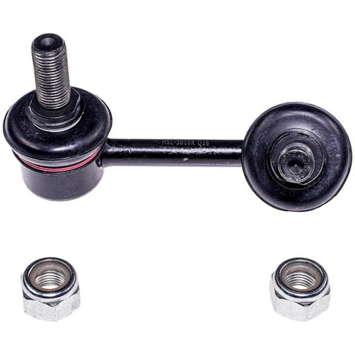 SL63182 ProSeries OE+ Stabilizer Link, black in color, featuring two nuts, displayed on a white background.