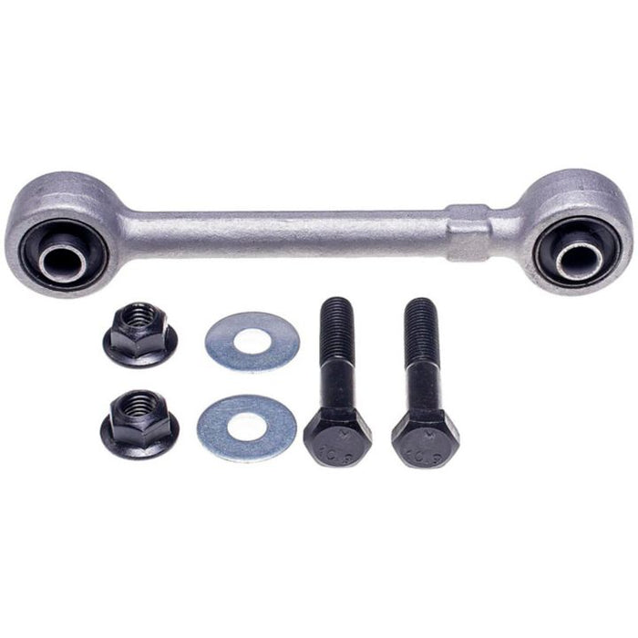 The SK80043XL ProSeries OE+ Stabilizer Links with accompanying bolts, nuts, and washers neatly arranged below them on a white background.