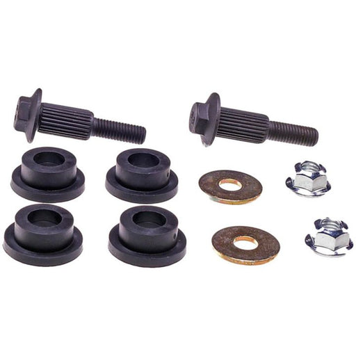 The RK85545 ProSeries OE+ Stabilizer Link Repair Kit, featuring an assortment of black wheel bolts, bushings, washers, and nuts, is displayed on a pristine white background.