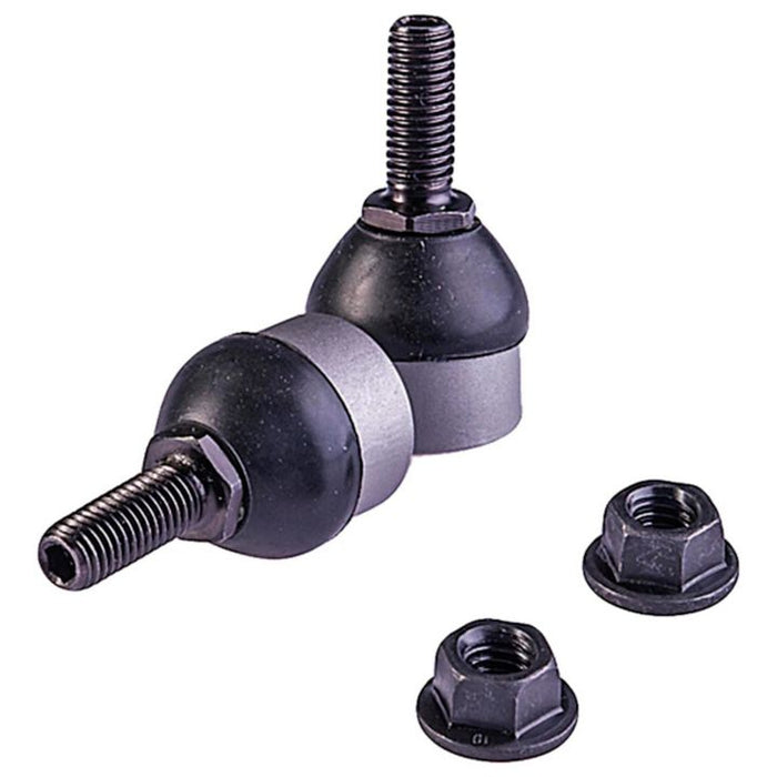Two SL82325XL ProSeries OE+ Stabilizer Links with attached threaded bolts and two separate nuts on a white background.