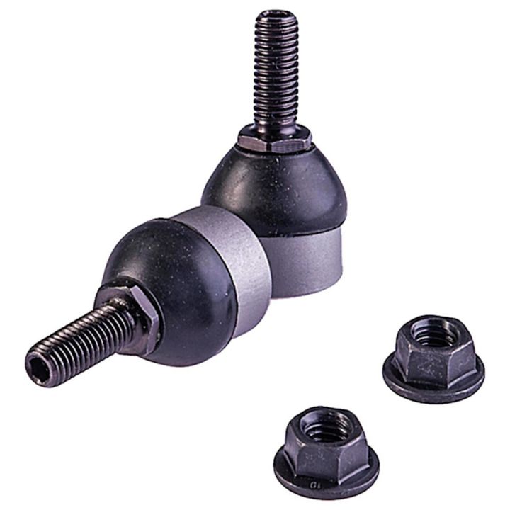 Two SL82325XL ProSeries OE+ Stabilizer Links with attached threaded bolts and two separate nuts on a white background.