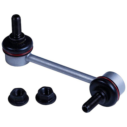 SK90343XL ProSeries OE+ Stabilizer Links featuring a silver sway bar link with black bolts and nuts, isolated on a white background.