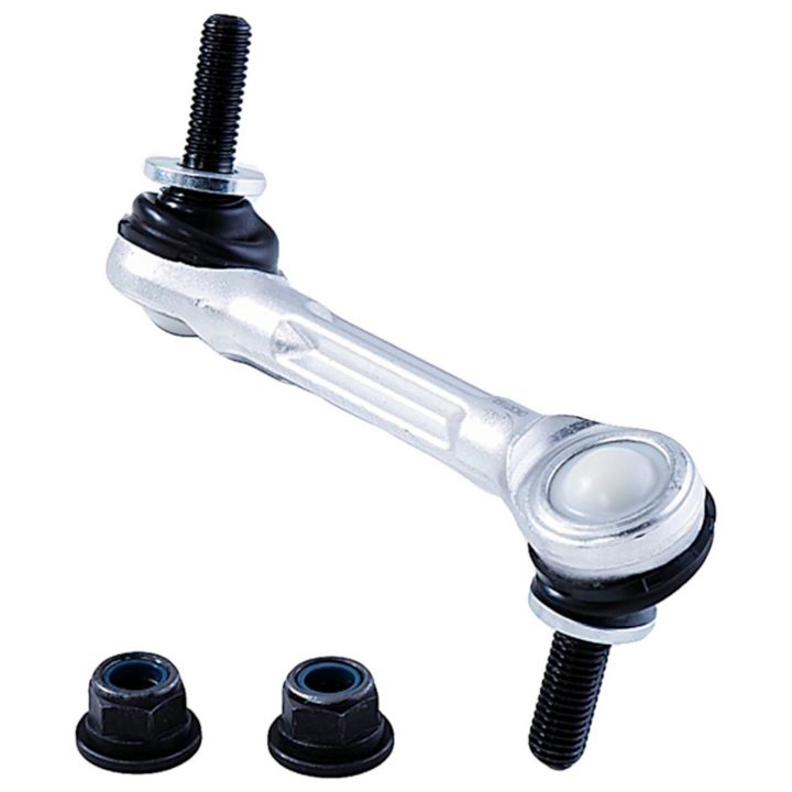 Close-up of SL90572XL ProSeries OE+ Stabilizer Links with two black nuts on a white background.