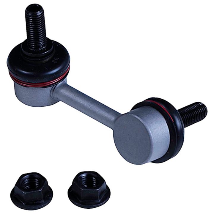 The SK90453XL ProSeries OE+ Stabilizer Links feature a metal car suspension stabilizer link with two bolts and black rubber bushings, accompanied by two black nuts.
