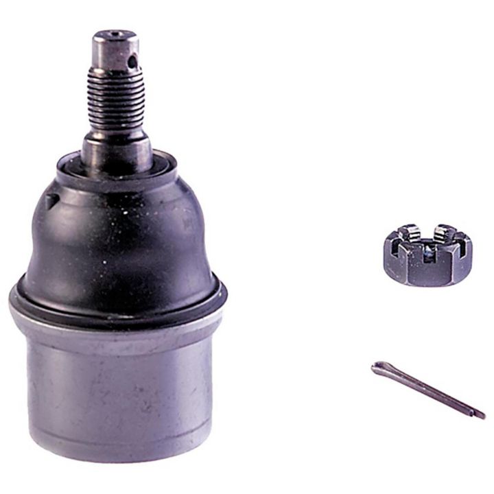 BJ82265XL NASCAR Advantage Front Ball Joint with a nut and cotter pin on a white background.