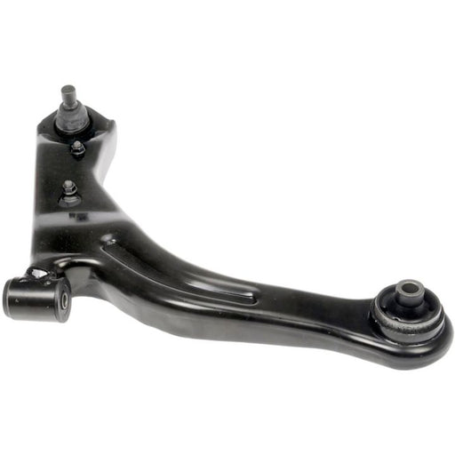 The CB65114 ProSeries OE+ Control Arm, crafted from black metal and equipped with bushings and ball joints, is displayed against a white background.