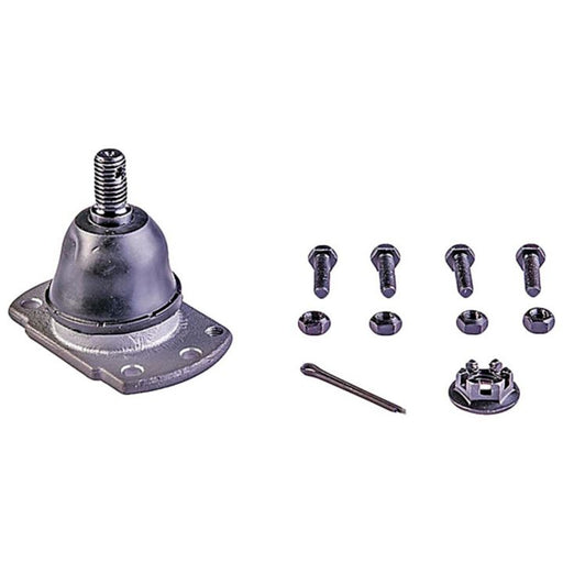 BJ92095XL NASCAR Advantage Ball Joint - Front assembly with bolts, nut, and pin on a white background.