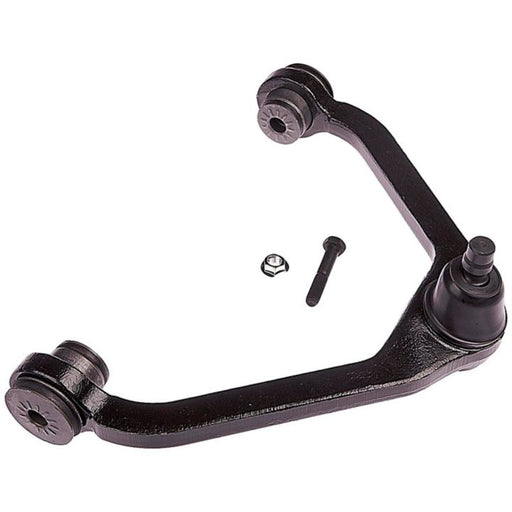 CB80068 ProSeries OE+ Control Arm with bushings, a bolt, and a nut on a white background.