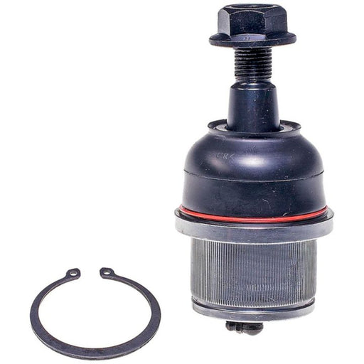 BJ90025XL NASCAR Advantage Ball Joint - Front with a retaining ring on a white background.
