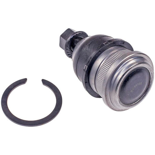 A BJ60535XL NASCAR Advantage Ball Joint - Front assembly featuring a separated snap ring on a white background.