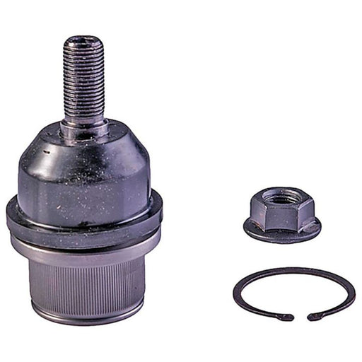 BJ92145XL NASCAR Advantage Ball Joint - Front with a nut and a retaining ring on a white background.