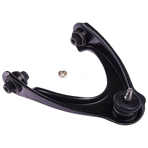 A CB90451 ProSeries OE+ Control Arm in black with a small metal piece beside it, photographed on a white background.